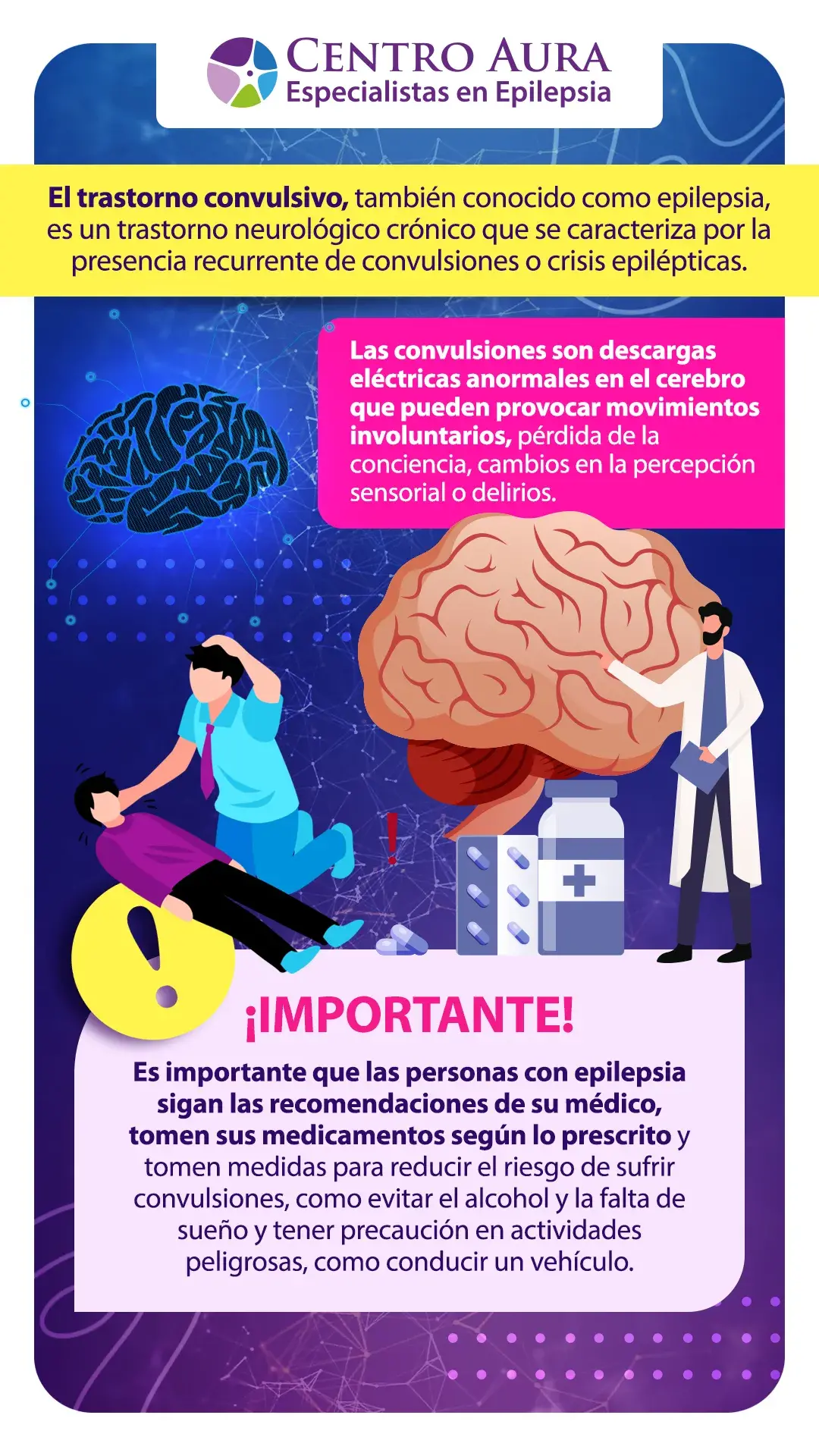 El trastorno convulsivo es también conocido como epilepsia