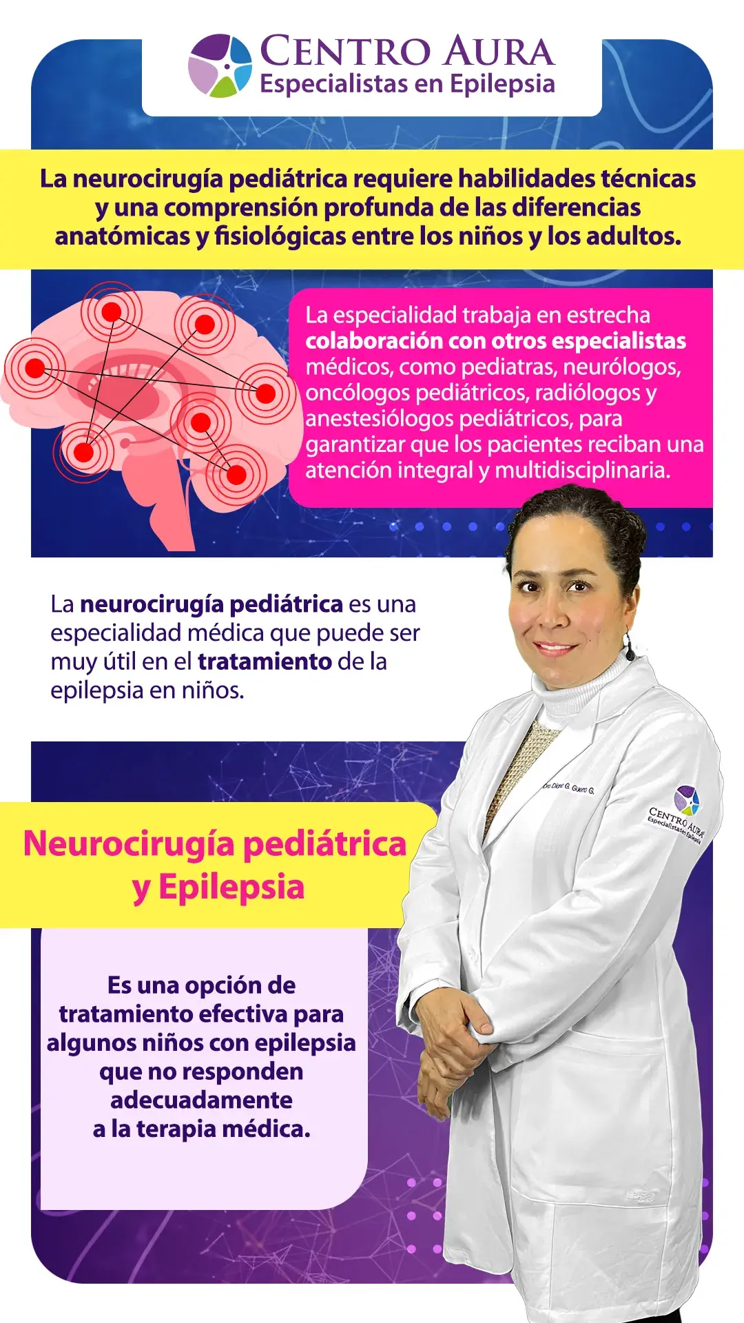 Neurocirugía pediatrica - Infografía